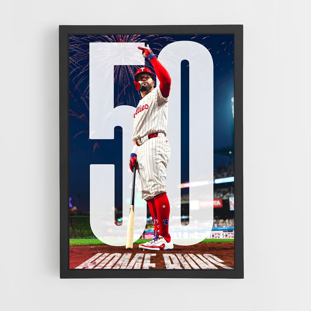 Poster Home Run Fireworks – affiche Baseball (vue 2)